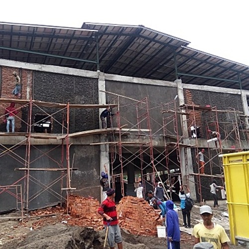 hasil proyek pembangunan pasar tradisional
