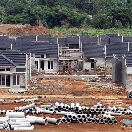 hasil proyek pembangunan perumahan umum